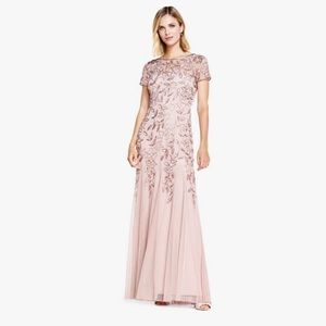 Hand beaded gown by Adrianna papell